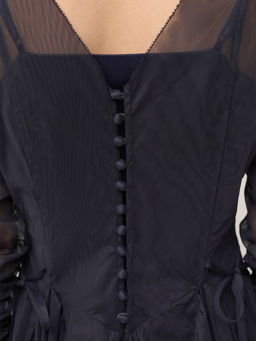 SNIDEL「チュールボリュームドレス」|ドレス|