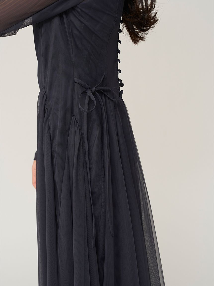 SNIDEL「チュールボリュームドレス」|ドレス|