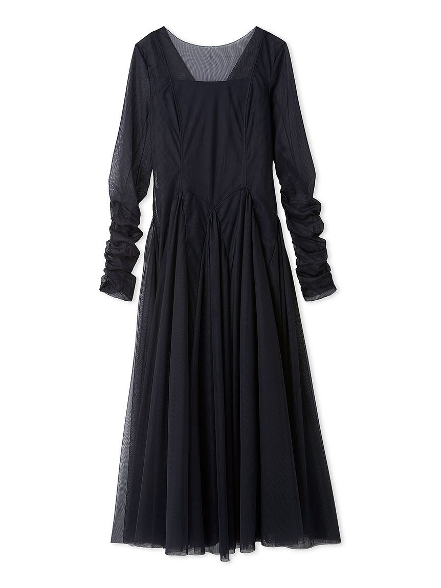 SNIDEL「チュールボリュームドレス」|ドレス|