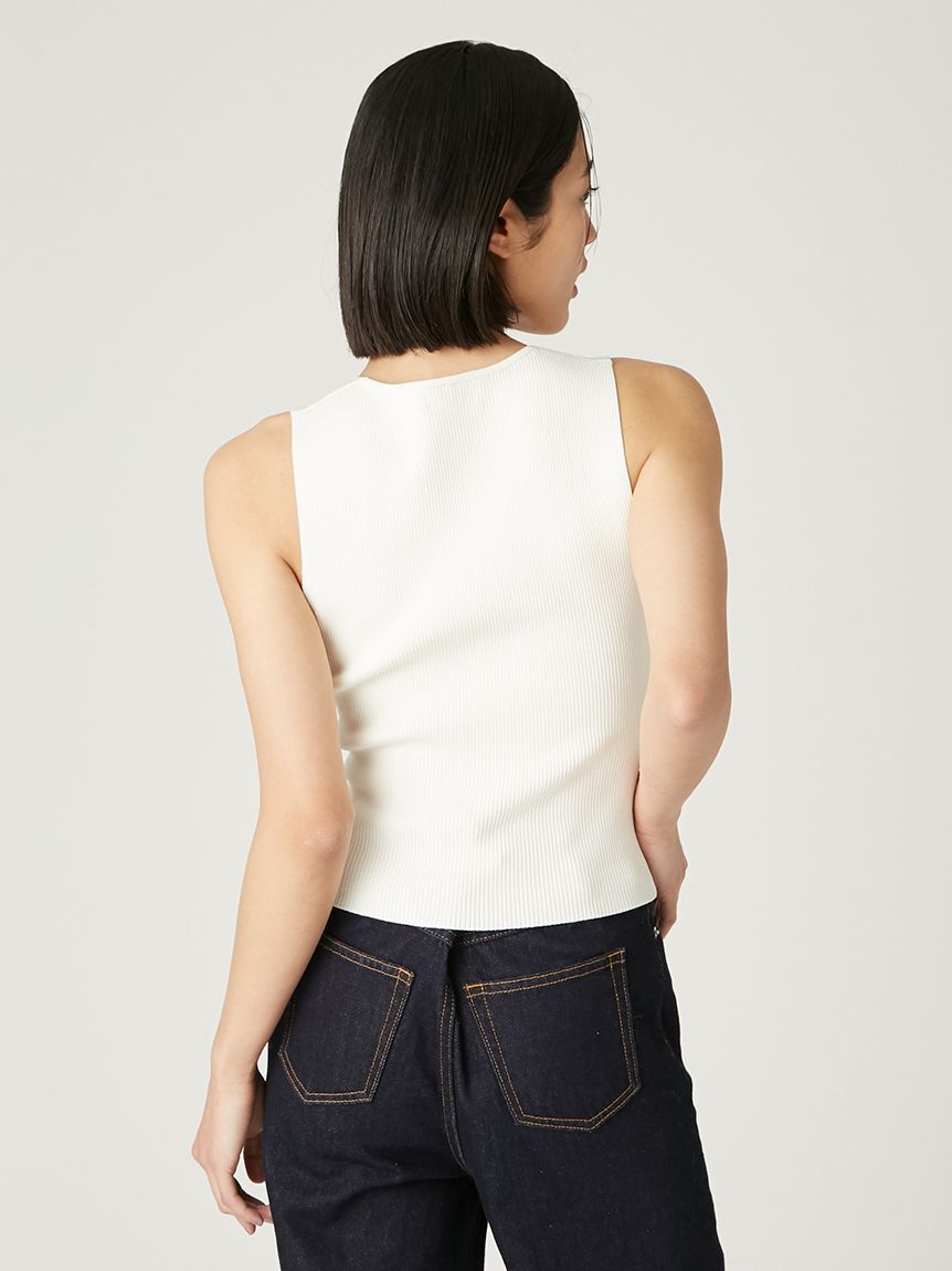 FRAY I.D「スカーフコンビリブニットプルオーバー」|ニット・セーター|