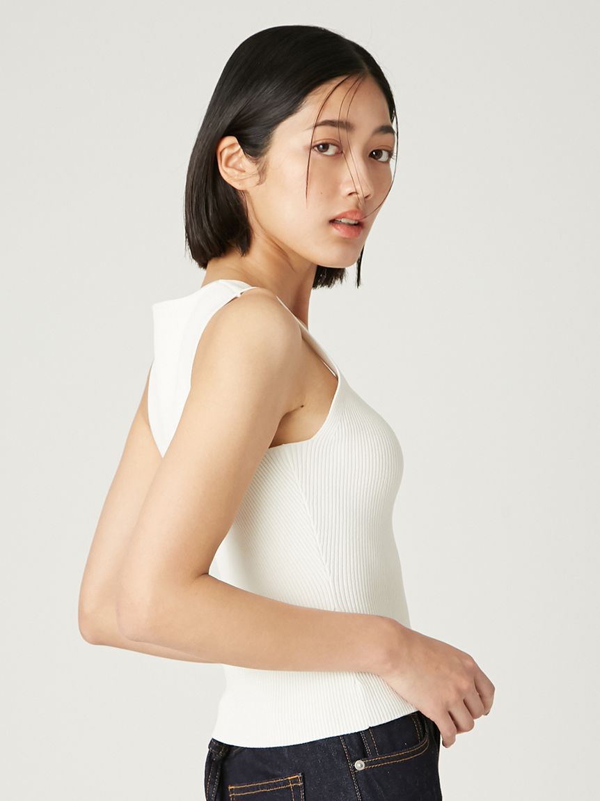 FRAY I.D「スカーフコンビリブニットプルオーバー」|ニット・セーター|