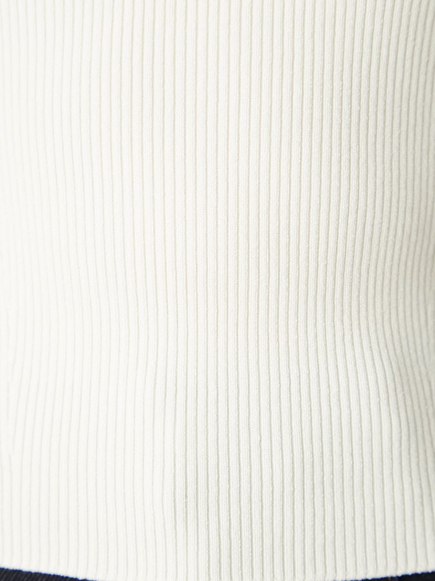 FRAY I.D「スカーフコンビリブニットプルオーバー」|ニット・セーター|