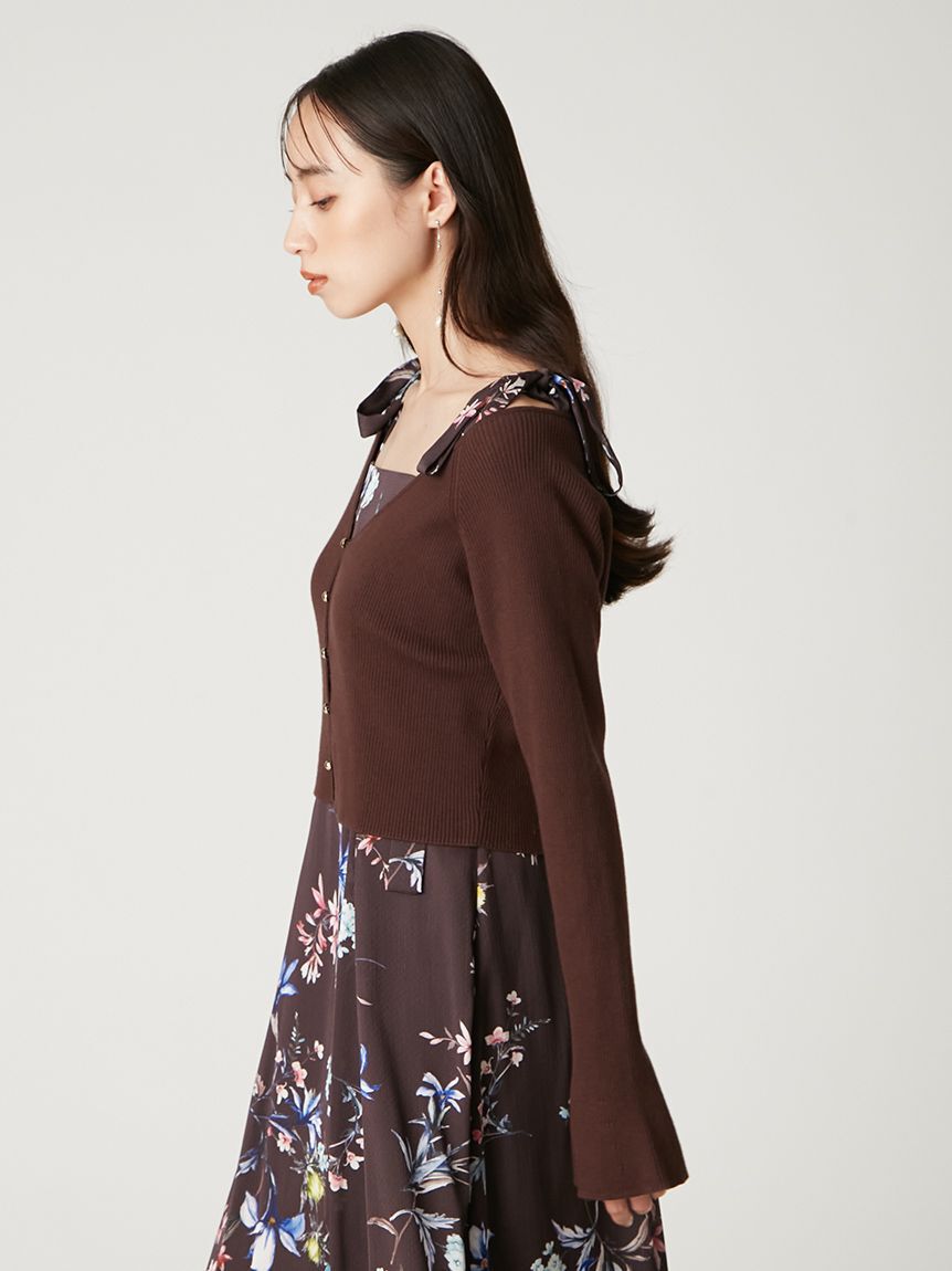 FRAY I.D「クロップドリブニットカーディガン」|カーディガン|