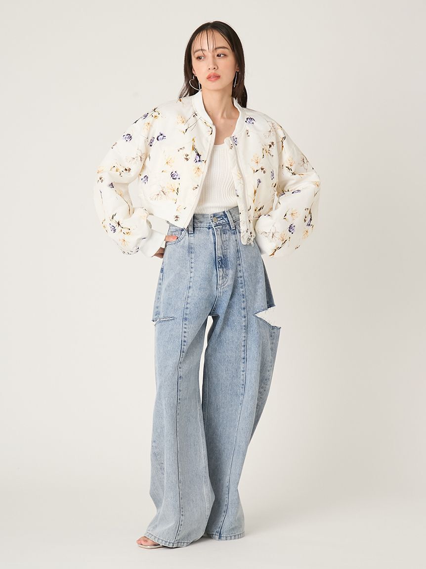 FRAY I.D「レースアップショートMA-1／撥水」|ブルゾン・スタジャン|