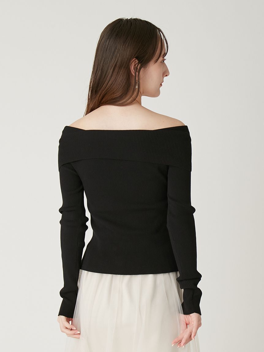 FRAY I.D「ベーシックオフショルリブニット／ウォッシャブル」|ニット・セーター|