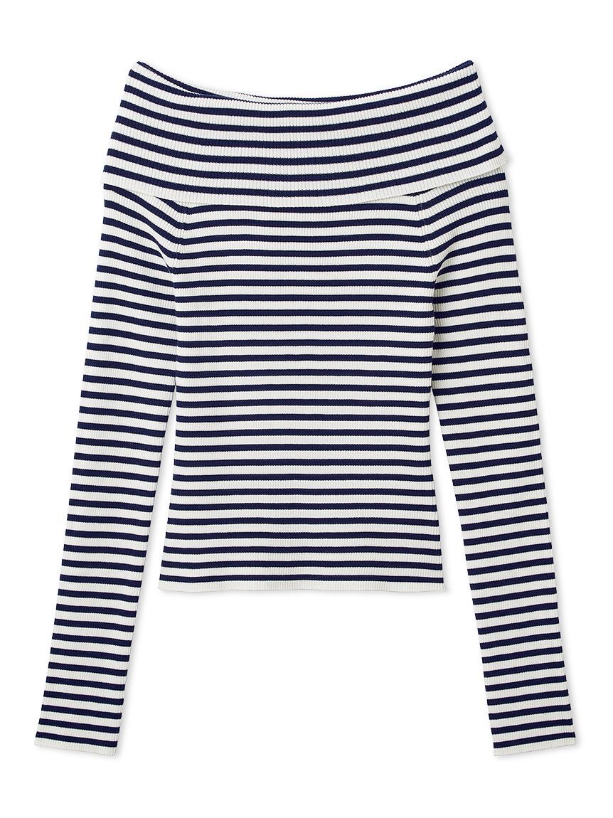 FRAY I.D「ベーシックオフショルリブニット／ウォッシャブル」|ニット・セーター|BORDER