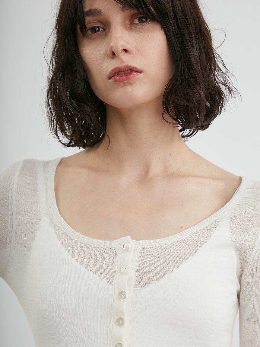 styling/「ヘンリーネックニットボディースーツ」|Tシャツ・カットソー|