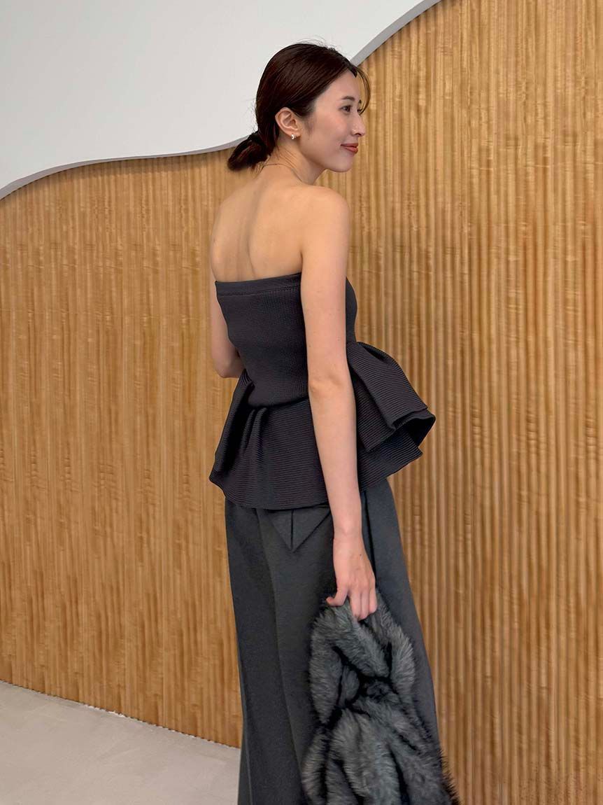 styling/「ラッフルニットベアトップ」|ベスト・ジレ|