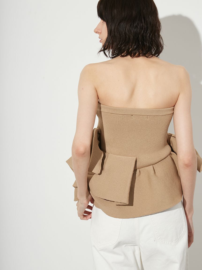 styling/「ラッフルニットベアトップ」|ベスト・ジレ|