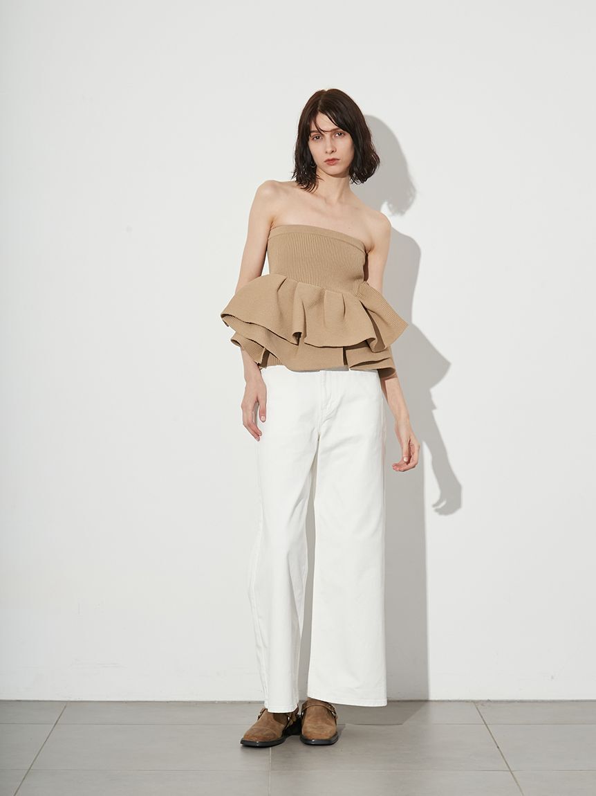 styling/「ラッフルニットベアトップ」|ベスト・ジレ|