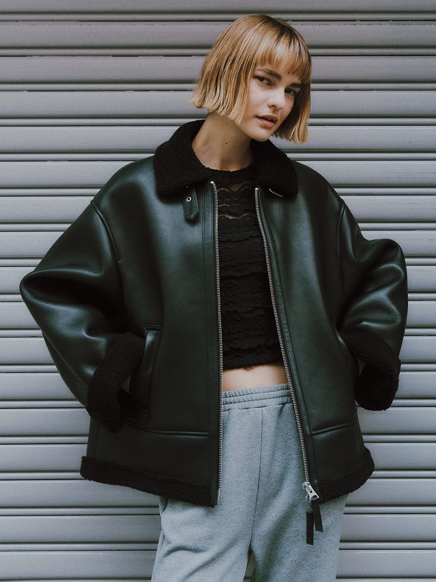 styling/「ラムレザーフライトジャケット」|ミリタリー・モッズコート|