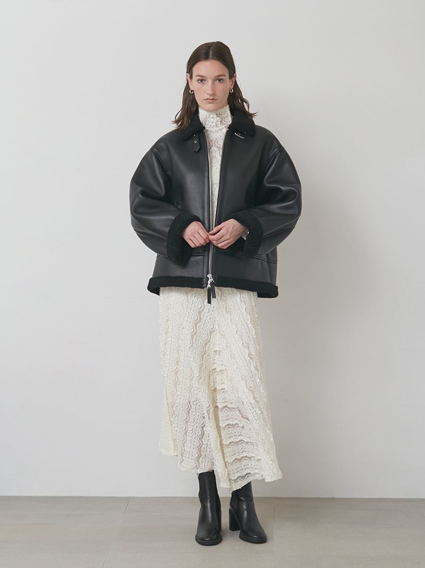 styling/「ラムレザーフライトジャケット」|ミリタリー・モッズコート|