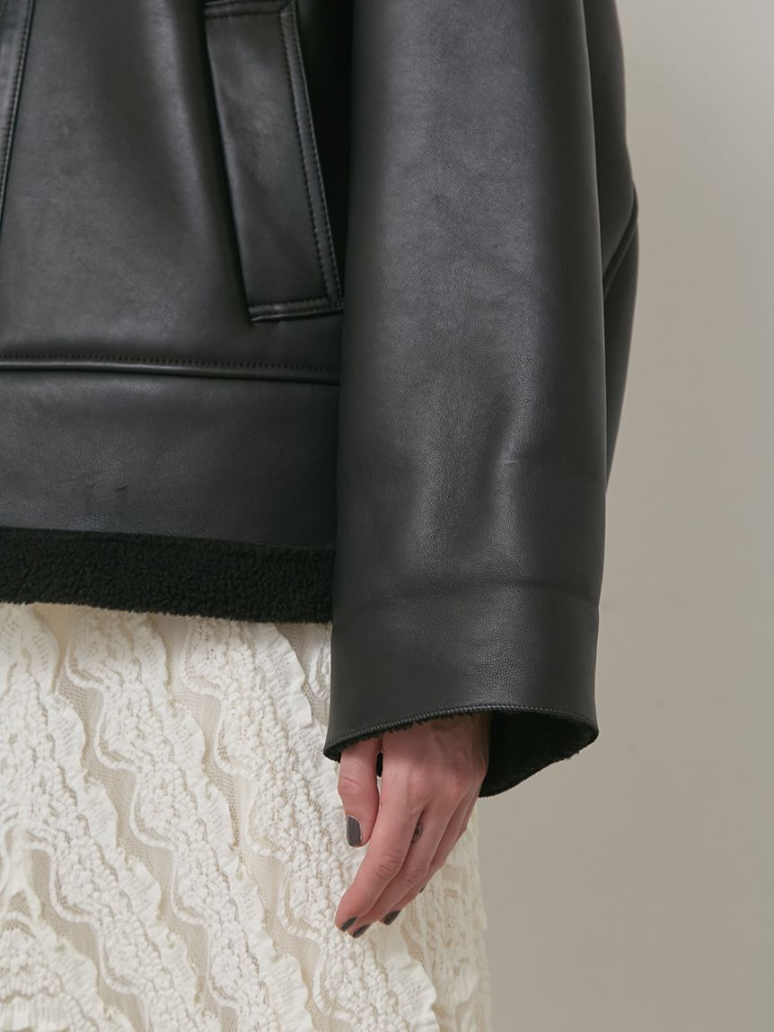 styling/「ラムレザーフライトジャケット」|ミリタリー・モッズコート|