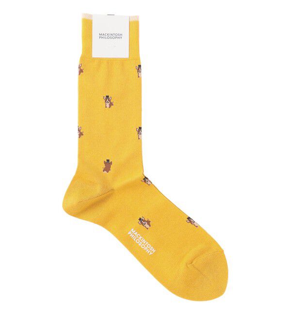 MACKINTOSH PHILOSOPHY「コーギー カジュアルソックス」|ソックス|イエロー