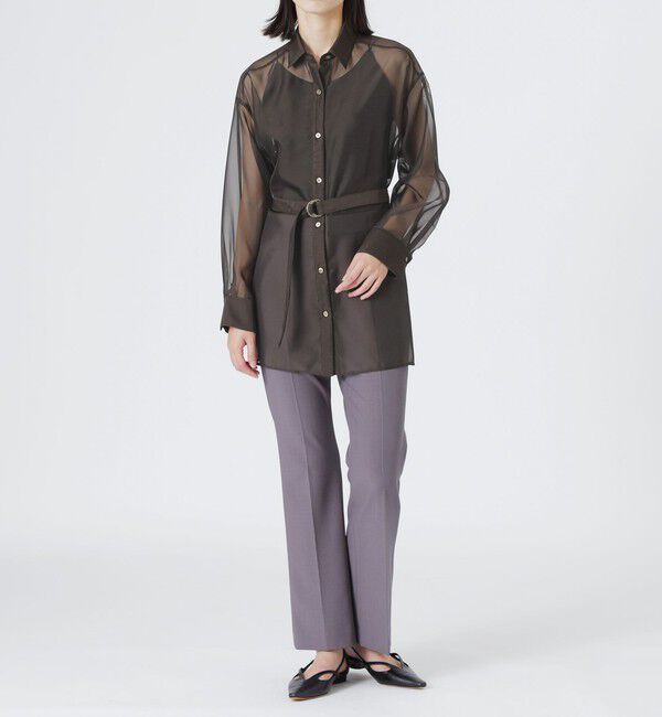  「シフォンジーシアーシャツ」|シャツ・ブラウス|