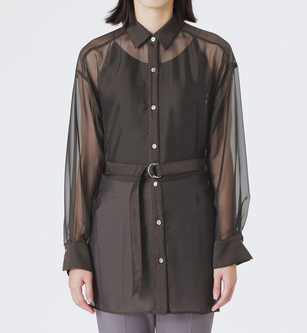  「シフォンジーシアーシャツ」|シャツ・ブラウス|