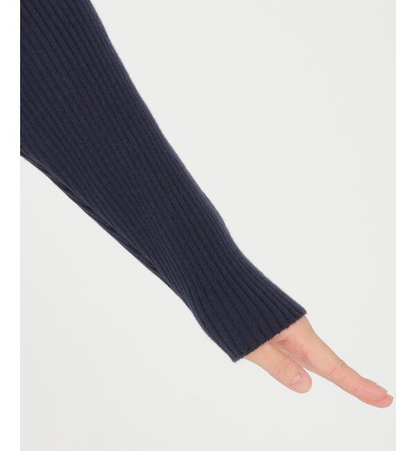 IKKA LOUNGE「ヘンリーネックリブニット」|プルオーバー|