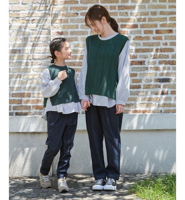 ikka kids「【親子おそろい】GOKU楽パンツ テーパード（120~160cm）」|その他|