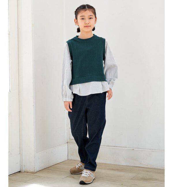 ikka kids「【親子おそろい】GOKU楽パンツ テーパード（120~160cm）」|その他|