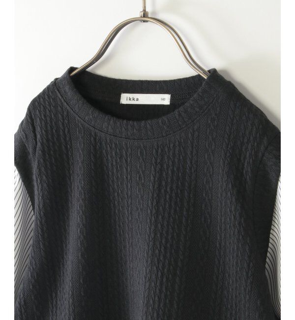 ikka kids「ＬＫケーブルガラレイヤードＰＯ」|Tシャツ・カットソー|