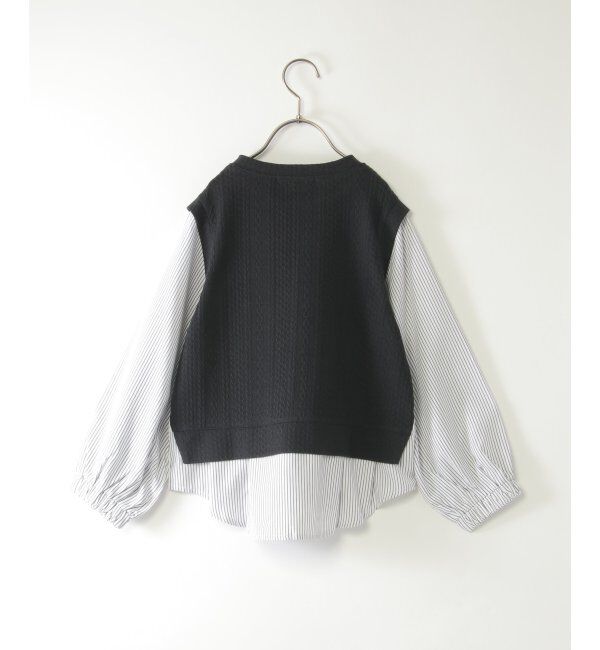 ikka kids「ＬＫケーブルガラレイヤードＰＯ」|Tシャツ・カットソー|