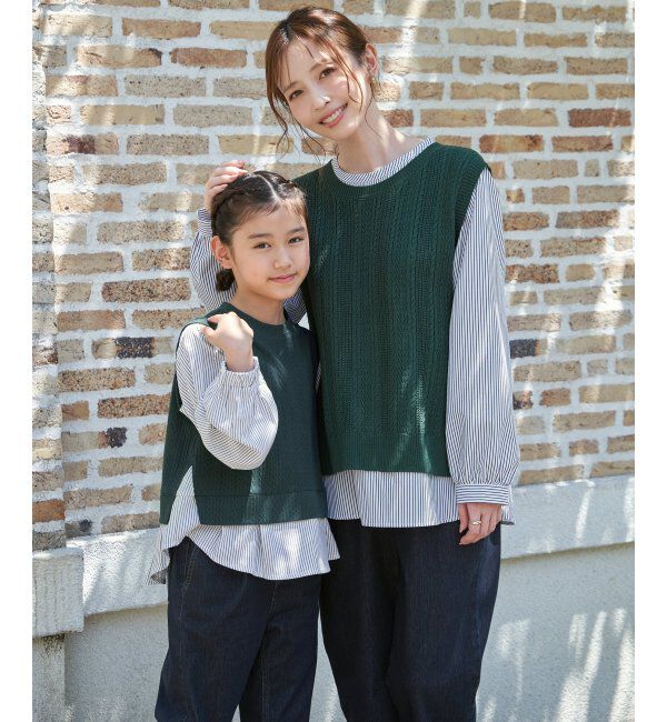 ikka kids「ＬＫケーブルガラレイヤードＰＯ」|Tシャツ・カットソー|