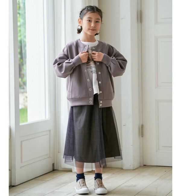 ikka kids「【洗濯機で洗える／親子コーデ】ダンボールドットボタンカーディガン（120~160cm）」|Tシャツ・カットソー|