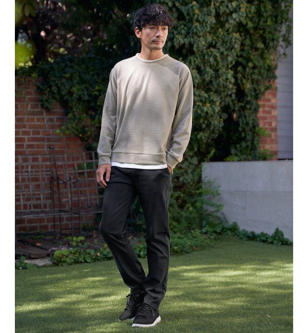 ikka「モールワッフルフェイクレイヤードプルオーバー」|パーカー|