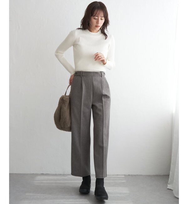 ikka「ミニハイネックリブニット」|プルオーバー|