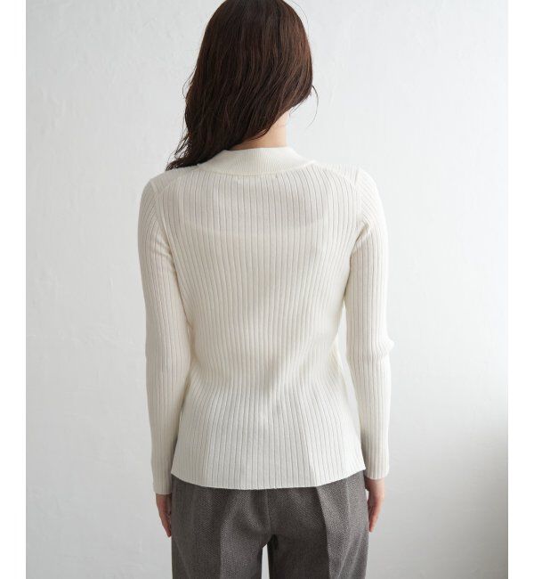 ikka「ミニハイネックリブニット」|プルオーバー|