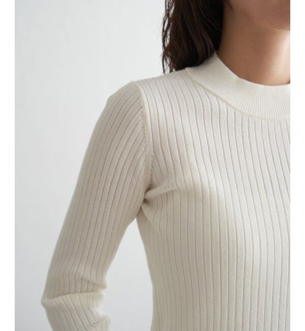 ikka「ミニハイネックリブニット」|プルオーバー|