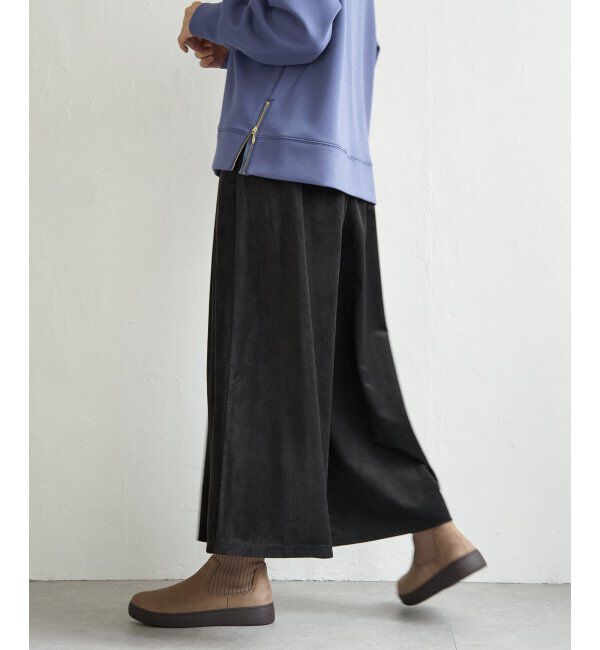 ikka「ベロアツイルラップフウスカーチョ」|スカート|