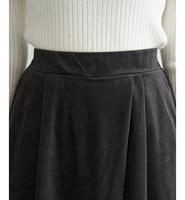 ikka「ベロアツイルラップフウスカーチョ」|スカート|