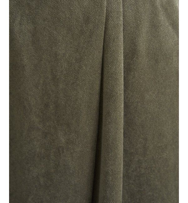 ikka「ベロアツイルラップフウスカーチョ」|スカート|