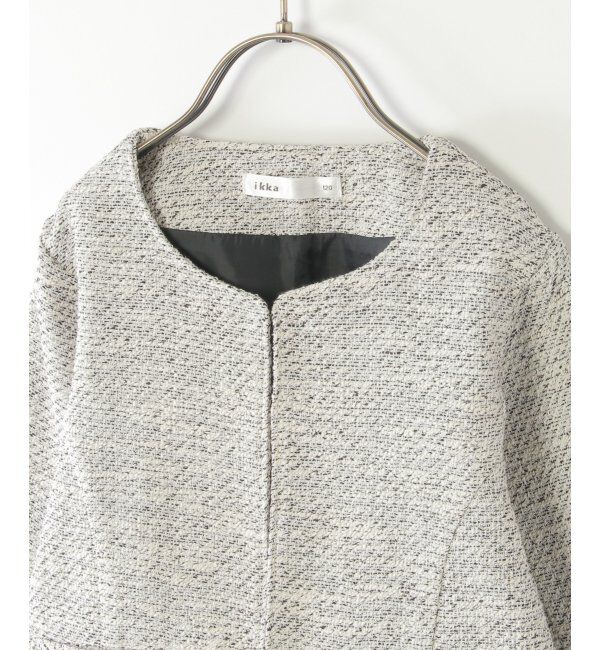 ikka kids「ツイード風ジャケットワンピースセット（120~150cm）」|スカート|