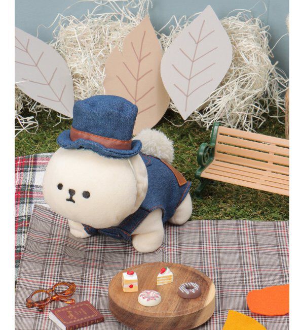 Lbc with Life「PLUFFY かぶりもの デニムサロペット」|クッション・クッションカバー|