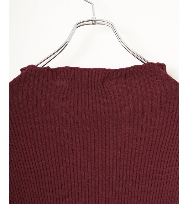 Lbc with Life「袖配色レイヤーリブニット」|カーディガン|