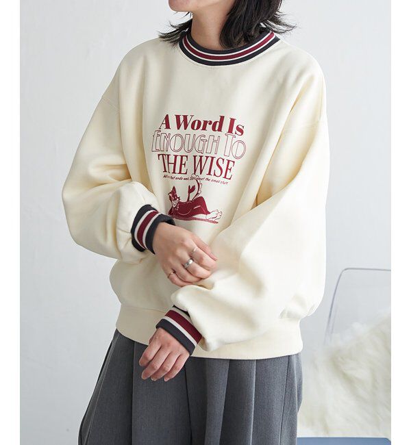 VENCE share style「ラインリブキャットスウェット」|スウェット・ジャージ|