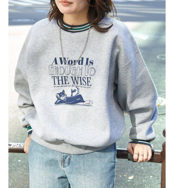 VENCE share style「ラインリブキャットスウェット」|スウェット・ジャージ|