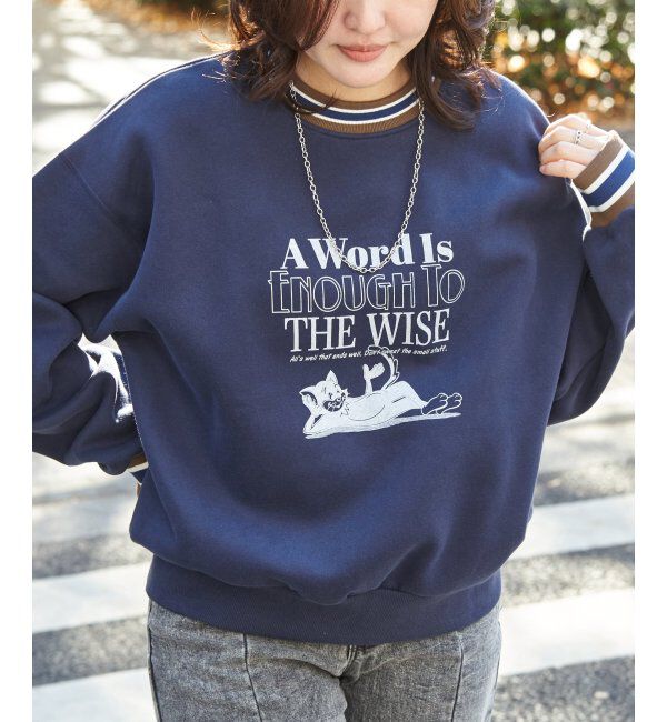 VENCE share style「ラインリブキャットスウェット」|スウェット・ジャージ|