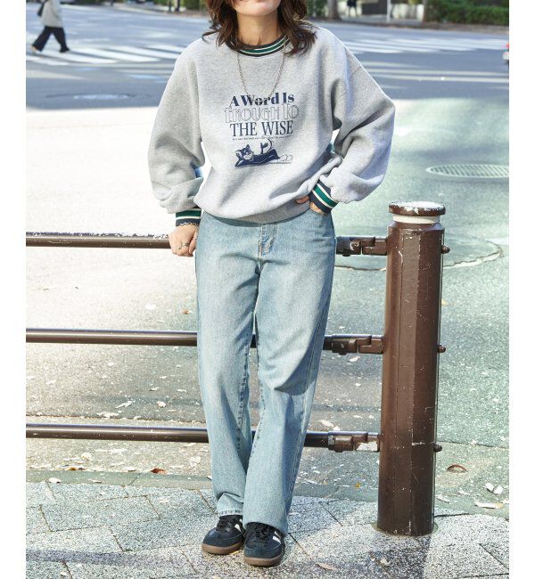 VENCE share style「ラインリブキャットスウェット」|スウェット・ジャージ|