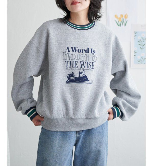 VENCE share style「ラインリブキャットスウェット」|スウェット・ジャージ|