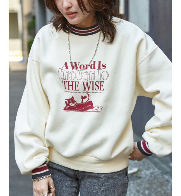 VENCE share style「ラインリブキャットスウェット」|スウェット・ジャージ|