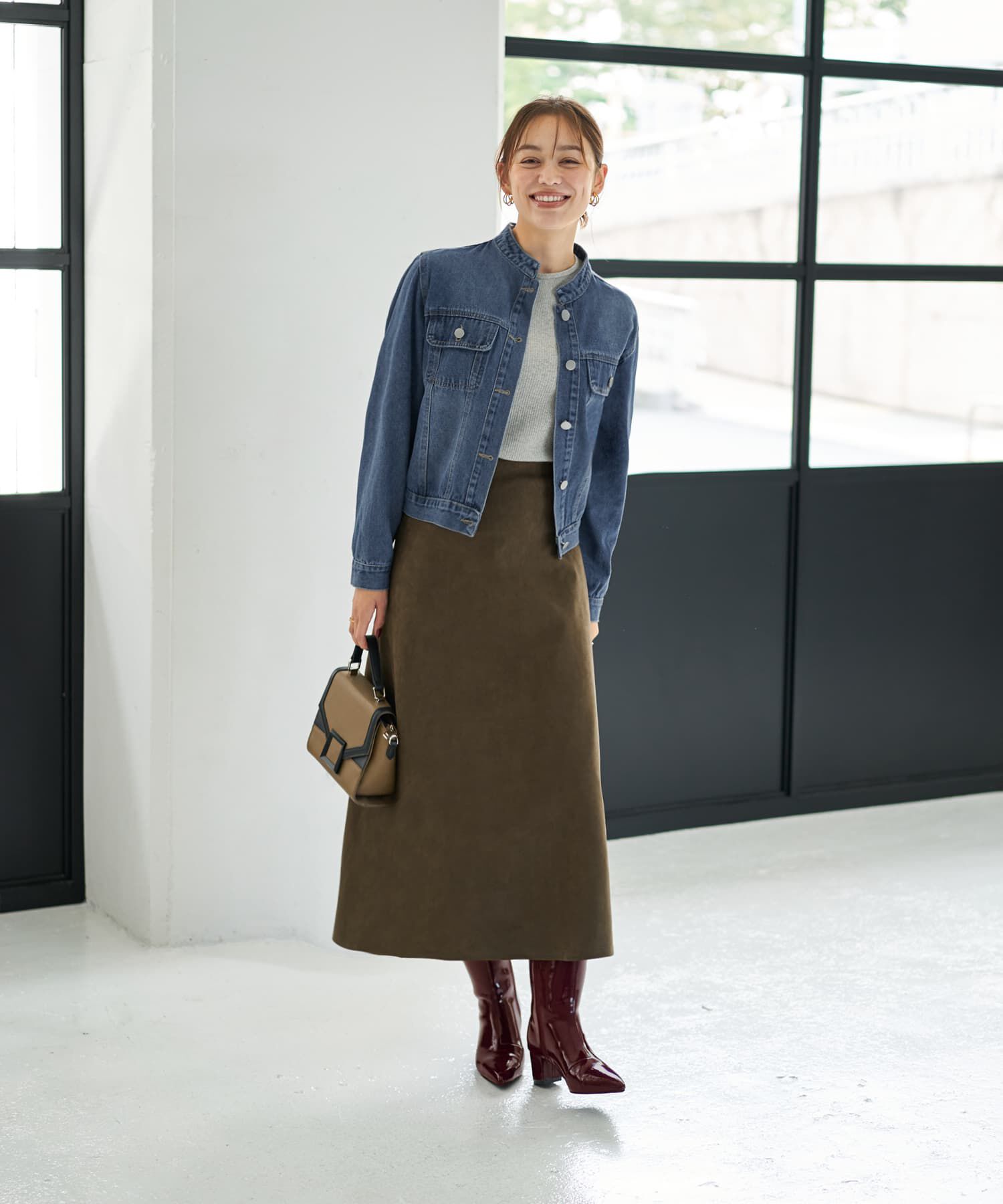 STYLE DELI「スタンドネックデニムジャケット」|デニムジャケット|