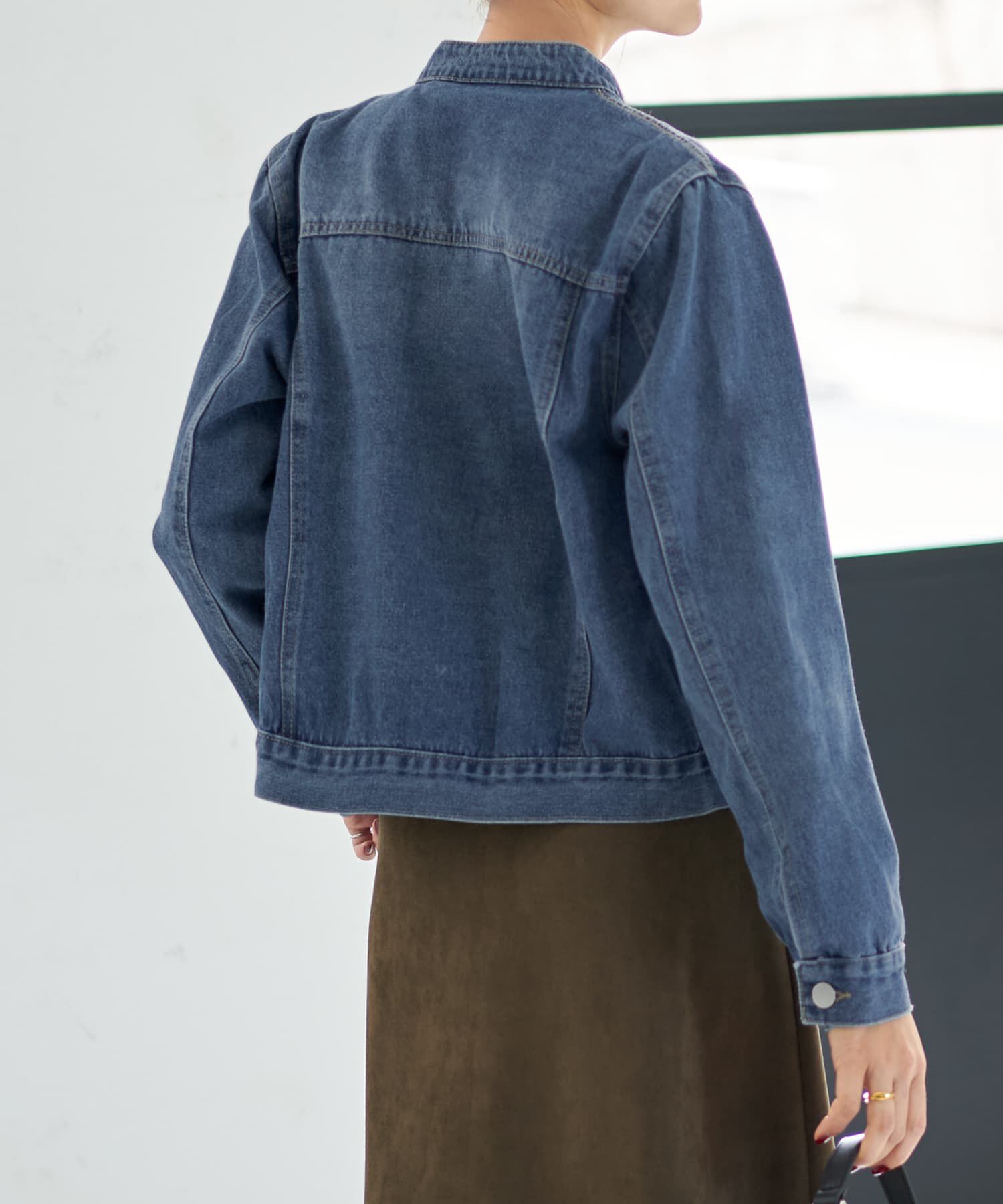 STYLE DELI「スタンドネックデニムジャケット」|デニムジャケット|