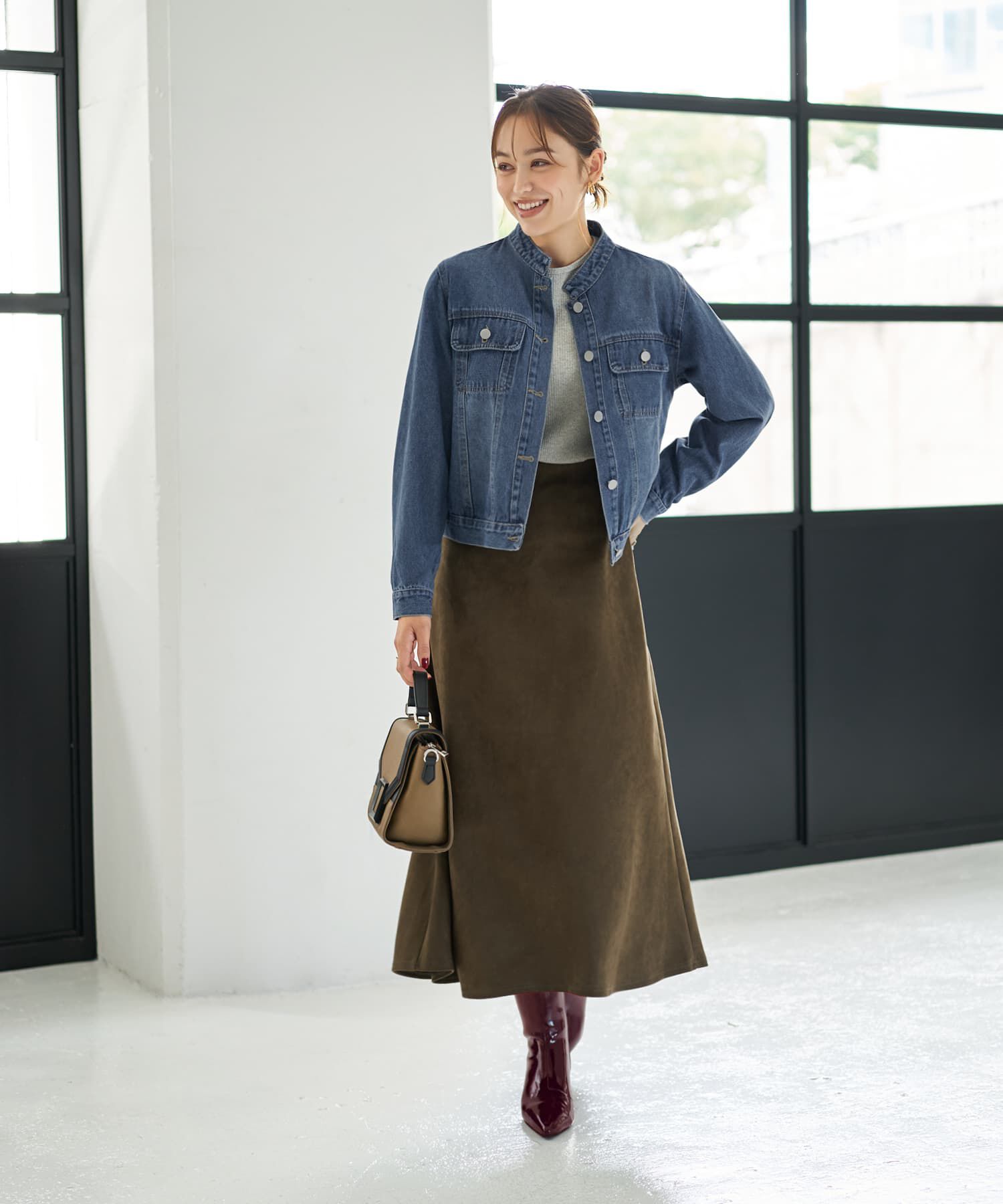 STYLE DELI「スタンドネックデニムジャケット」|デニムジャケット|