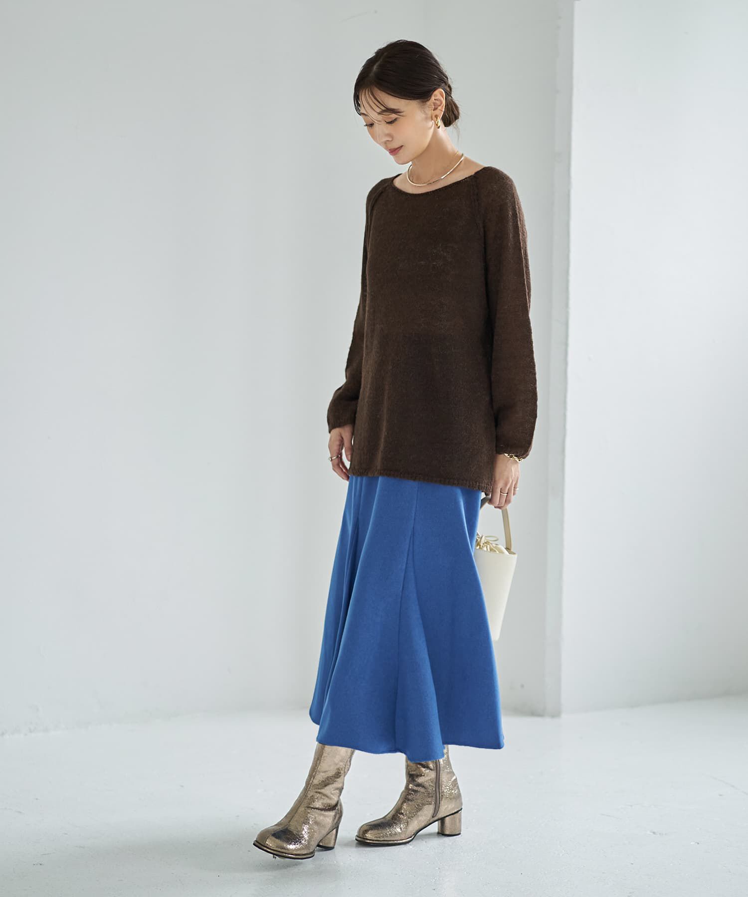 STYLE DELI「アルパカ混エアリールーズニットトップス」|ニット・セーター|