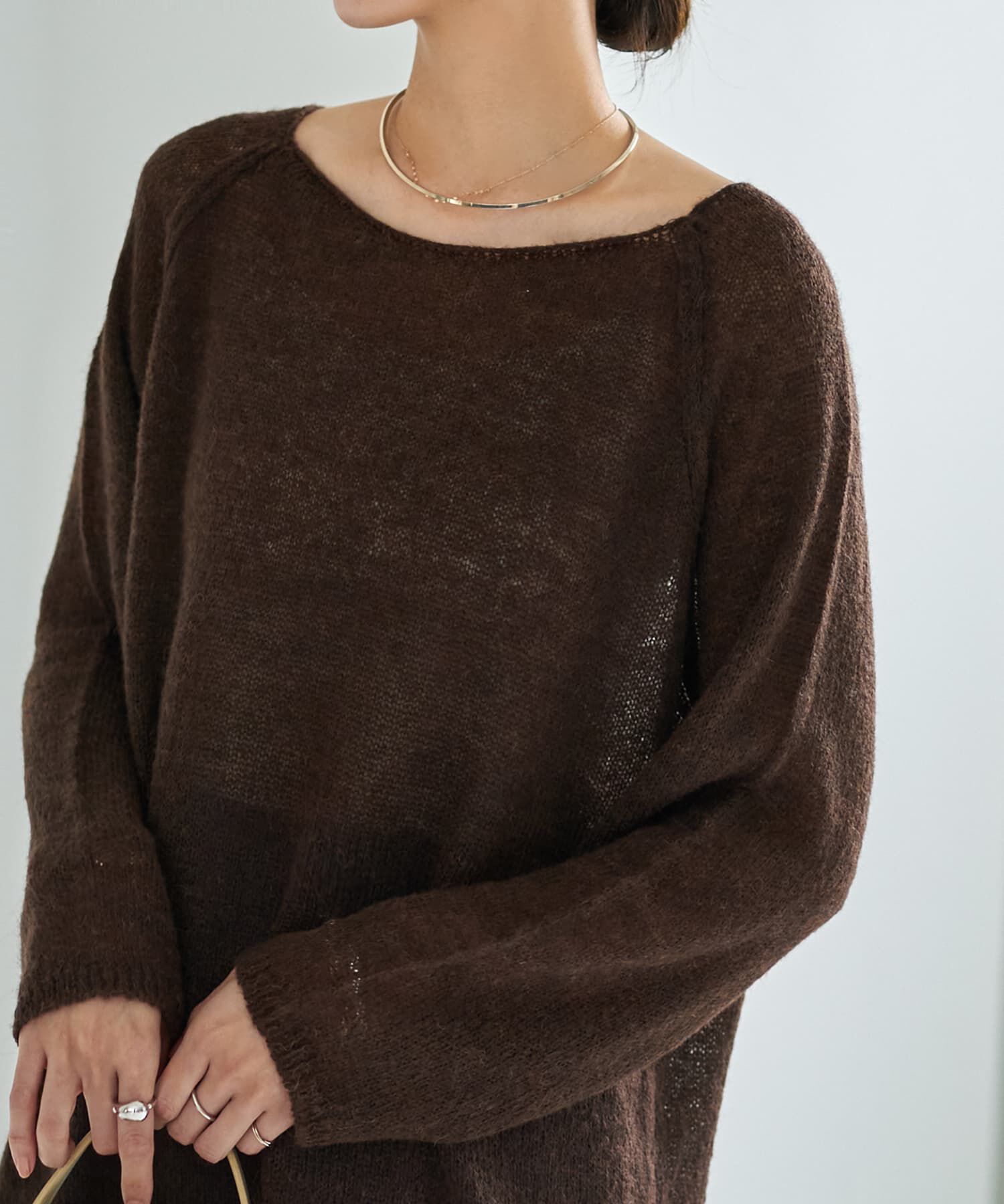 STYLE DELI「アルパカ混エアリールーズニットトップス」|ニット・セーター|