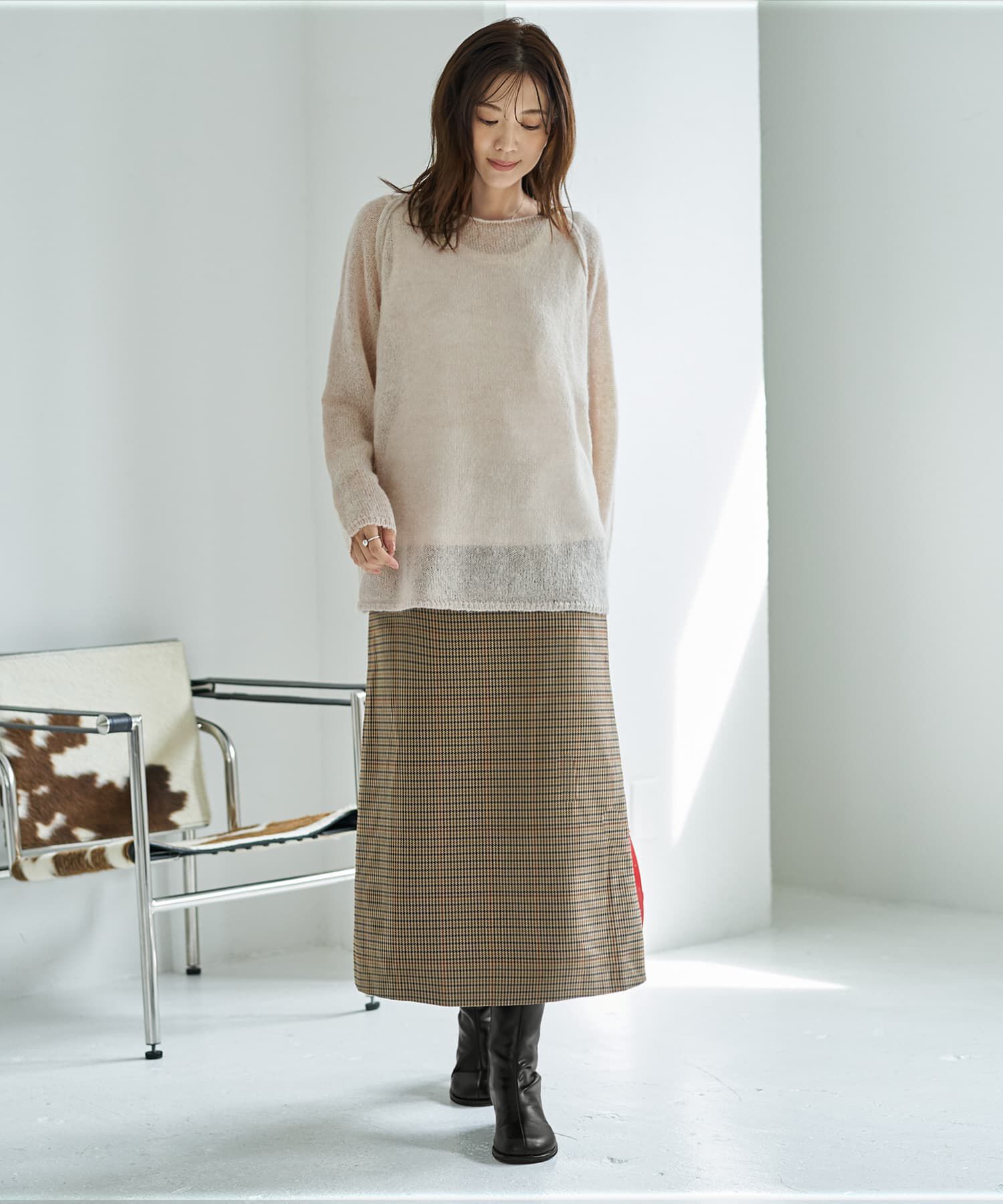 STYLE DELI「アルパカ混エアリールーズニットトップス」|ニット・セーター|