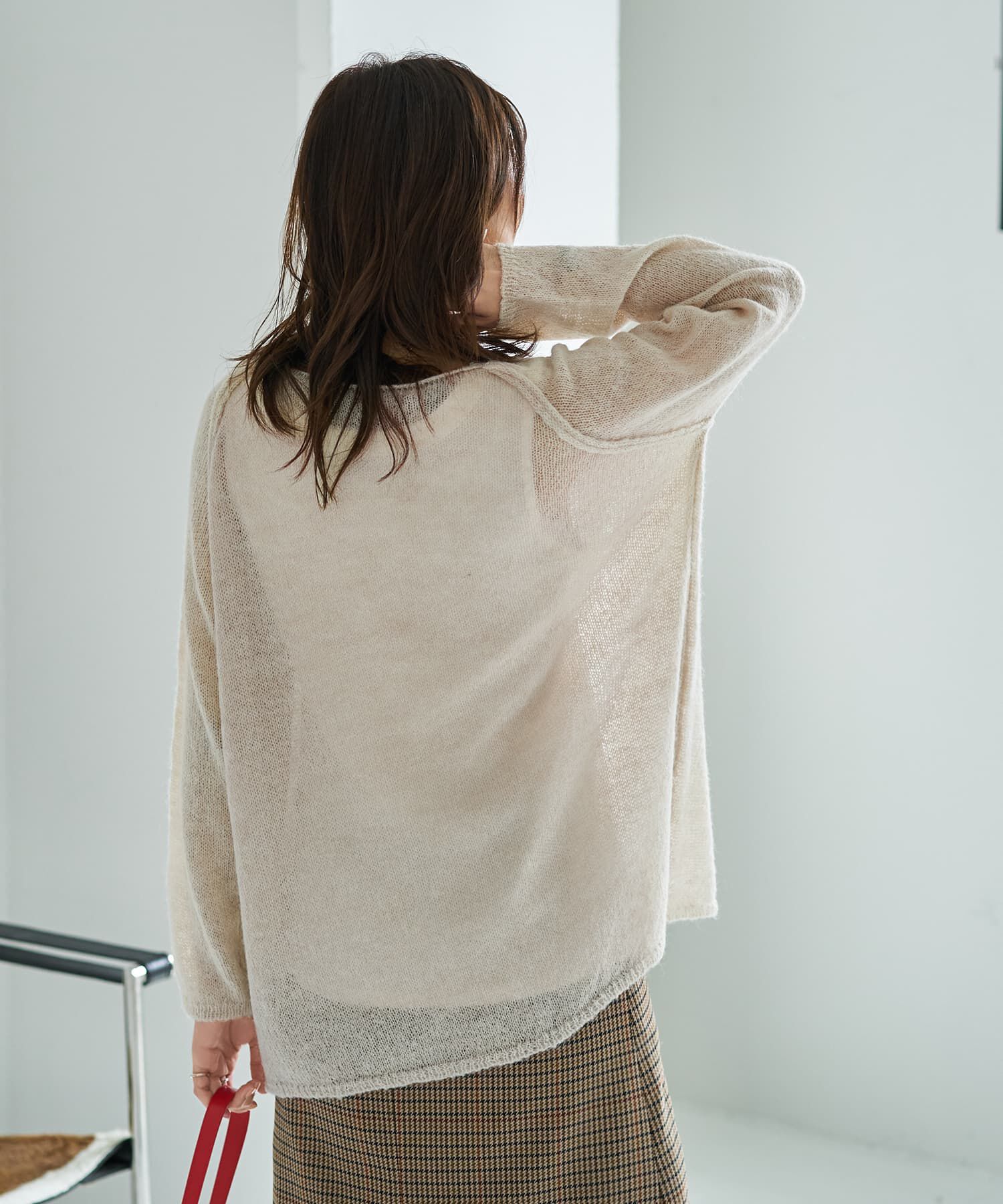 STYLE DELI「アルパカ混エアリールーズニットトップス」|ニット・セーター|